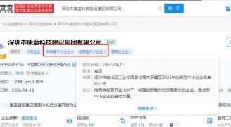 bsports必一运动建设集团入选深圳市2023年创新型中小企业名单