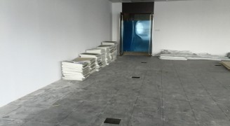 马石油办公室装修设计工程施工现场_bsports必一运动装饰公司