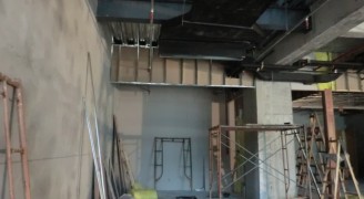 【bsports必一运动最新项目施工现场】国际E城办公室装修设计工程_bsports必一运动装饰公司