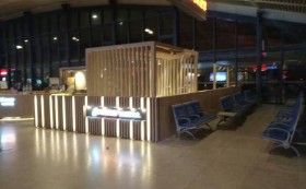 武汉高铁站VIP店装修工程施工现场_bsports必一运动装饰公司